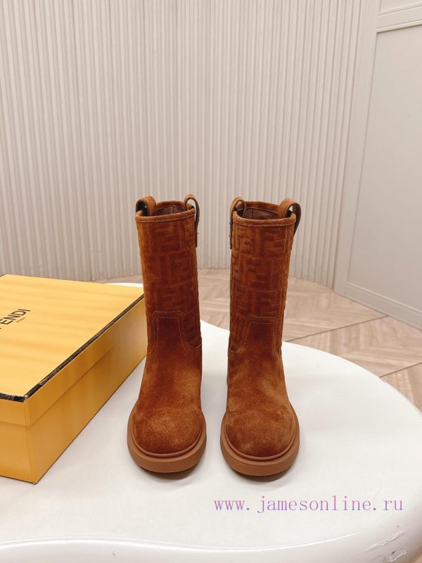 μποτακια στο φουρνο | FENDI 25 New Autumn And Winter Short Boots High Boots Knight Boots YYDS → _ →FD Has Released Be hmbisuh1 | αποθηκη παπουτσιων ελενα