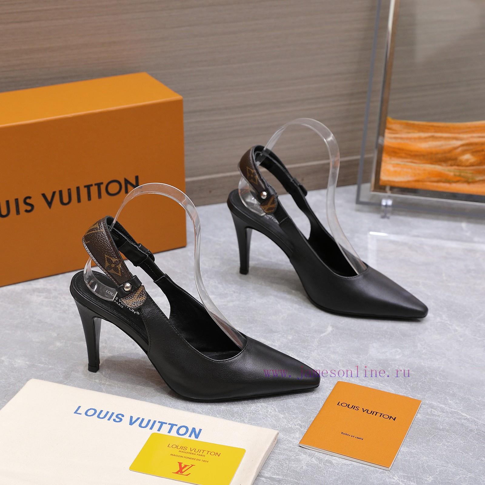 γαλοτσεσ 43 νουμερο | The Most25ss Summer New LOUIS VUITTON Louis Vuitton LV LEGACY Open Heel High Heels And Empty Sa ih8tkt5m | best price γυναικεια παπουτσια - Image 9