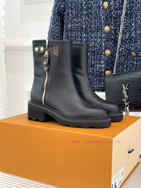 πεδιλο μαυρο χαμηλο | Donkey Brand 25WF Autumn And Winter New Product Side Zipper Thick Soled Short BootsThese Thick w21klshf | ζαρα παπουτσια 2025