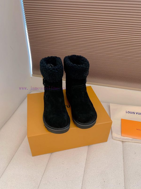 πεδιλο μαυρο με τακουνι | Top QualityLouis Vuitton SS New LV Aspen Line Series Wool Thick Soled Chelsea Short Boots Wool g54ftx4y | παπουτσια μουγερ στοκ