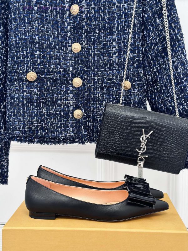 ασπρο πανυελονι με μαυρα μποτακια | L * V Donkey 24S Popular Bow TieFlat Sole Shoe SeriesThe Shoe Upper Is Made Of Customized Calf ljj7t8mg | πεδιλα μαυρα peelbear