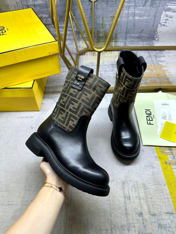 stradivarius greece παπουτσια | FENDI's Latest Popular Vintage Mid Length Boots Feature Black Cowhide Paired With Vintage Fabri 3ajhnlvs | προσφορεσ παπουτσια intersport