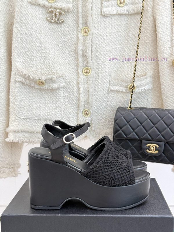 αρβυλάκια γυναικεία με μικρο τακουνι | Chanel | Chanel 25P Spring/Summer New ProductsDouble C Hollow Thick Soled SandalsPersonalized F zkdcycrm | voi noi παιδικα παπουτσια για κοριτσια