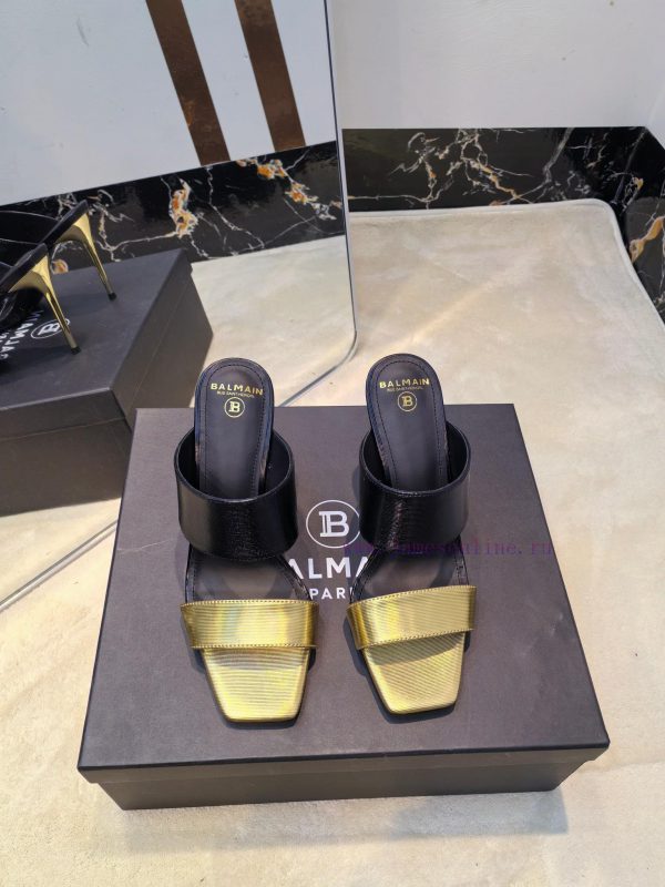 caprice ανατομικά δερμάτινα μποτάκια biker boots μαύρα | Out Balmain 2025 Spring/Summer Fashion Show Metal Buckle High Heel SlippersBrand Balmain 𝘽𝙖𝙡𝙢𝙖𝙞 xkifd6ym | ποσο τακουνι πρεπει να εχουν τα παπουτσια