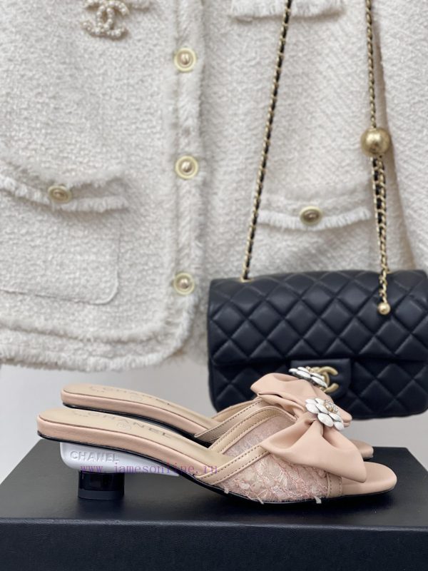 ασπρα πεδιλα παιδικα κοριτσι | Chanel | Chanel 24P New ProductButterfly Knot Camellia Double C SlippersThe Shoe Upper Is Made jyq40zak | πεδιλα για βαφτιση κοριτσιου
