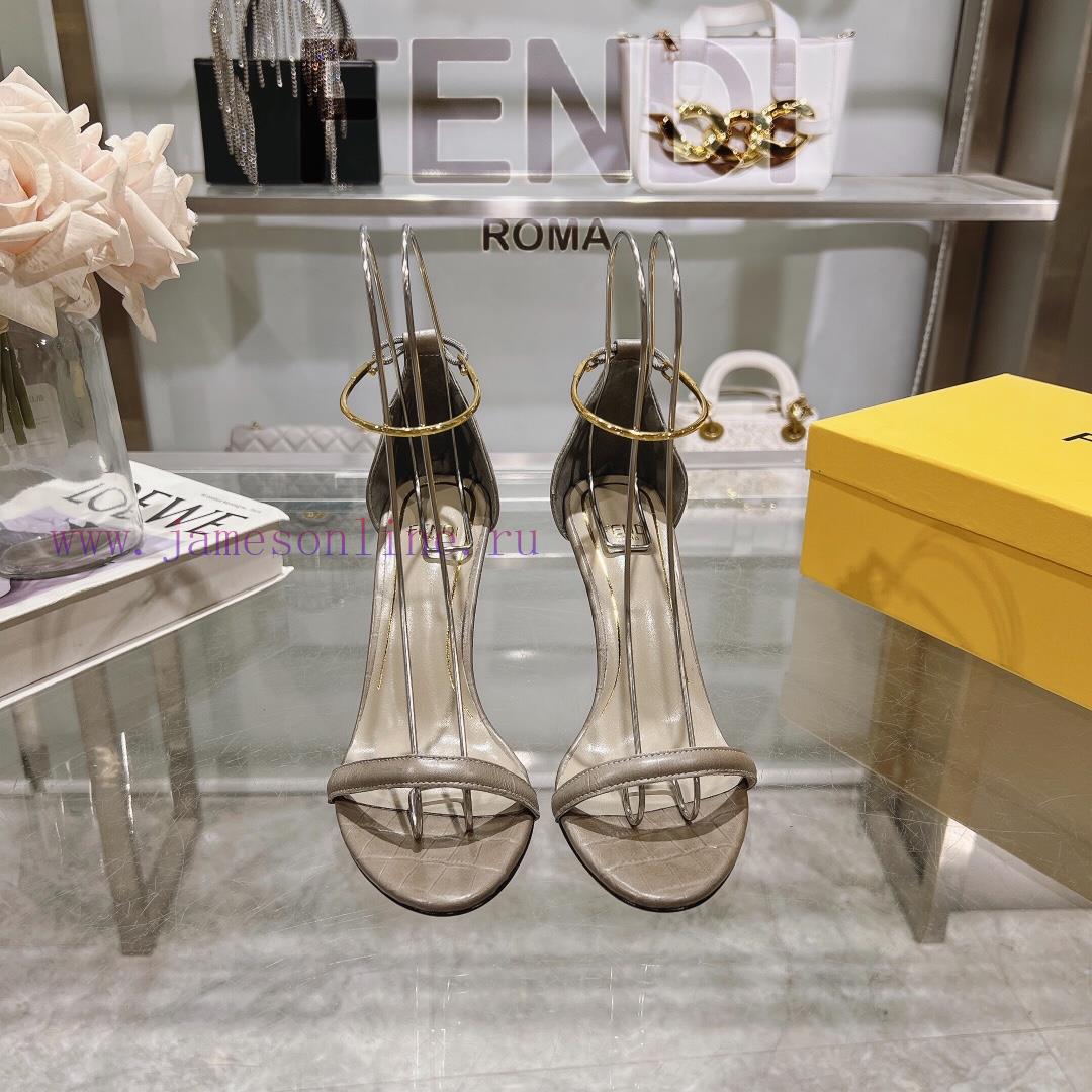 καλογηρου μποτες ψηλες | ② ⓪②④ 𝙁𝙀𝙉𝘿𝙄 | Fendi FENDI Filo Strap Stone Pattern Leather High Heels Sandals〰 〰 〰 〰 Genuine e3if5jsg | galaxy παπουτσια θεσσαλονικη - Image 2