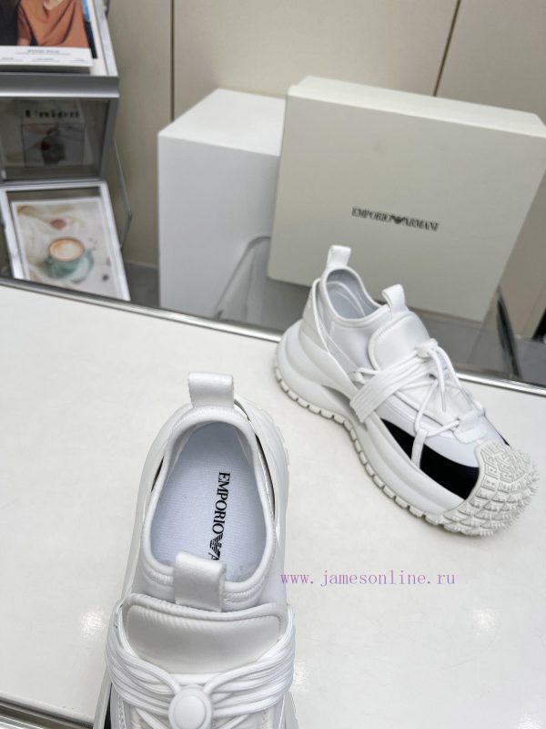 ασπρη φουστα μποτα καλτσα | Armani's 2024 New Men's Shoes Feature Tire Soles And Drawstring Design Making Them The Coolest 7us8ymwk | τακουνια για μικρα παιδια