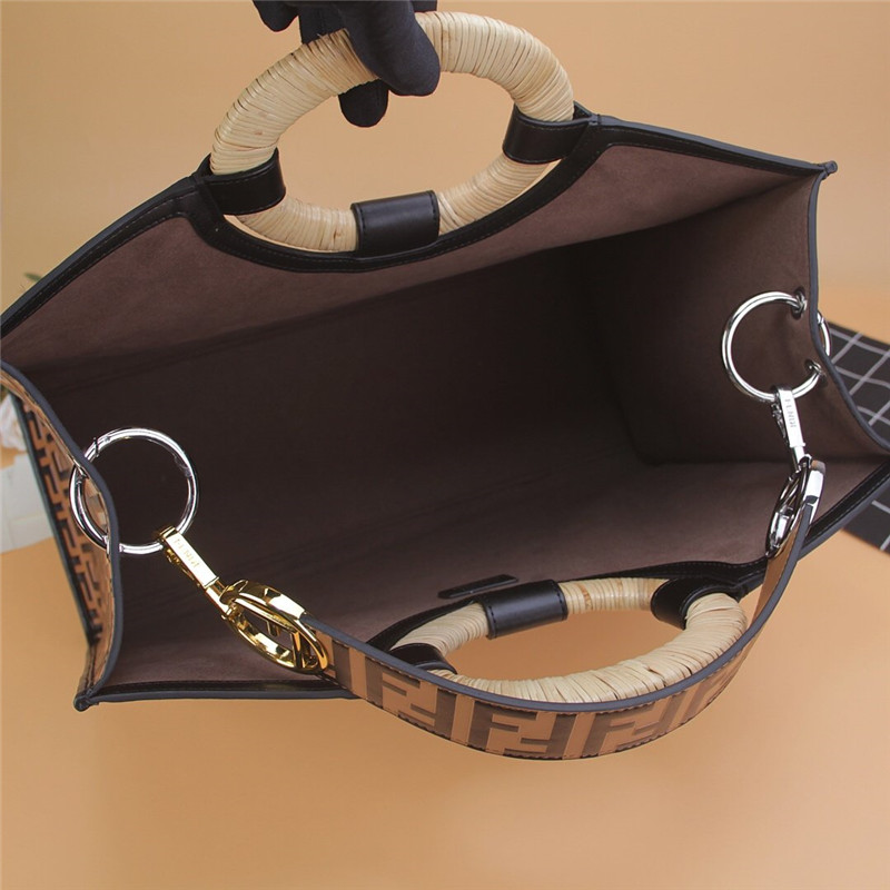 fendi runaway shopping bag brown - Image 6