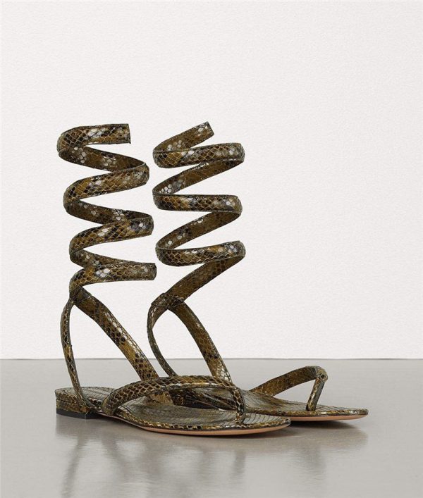 Bottega Veneta wrap-around ankle strap women sandals