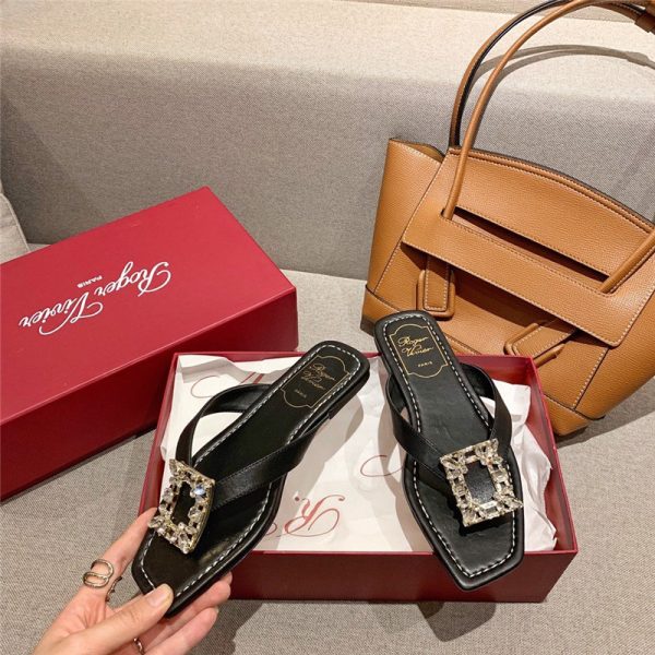 Roger vivier Viv’ Sellier patent leather sandals - Image 7