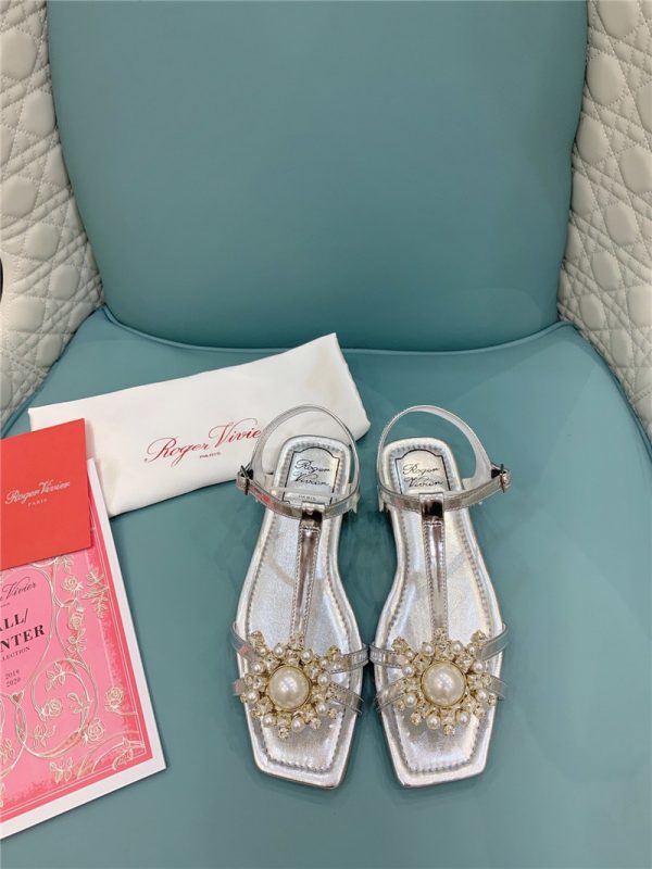 roger vivier SS Pearl Rhinestone Sandals - Image 6