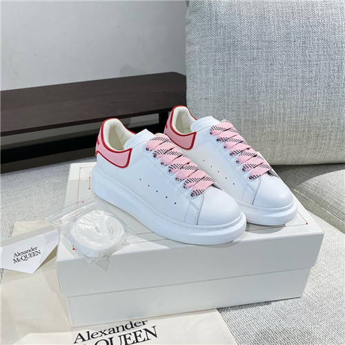 white and pink alexander mcqueen sneakers