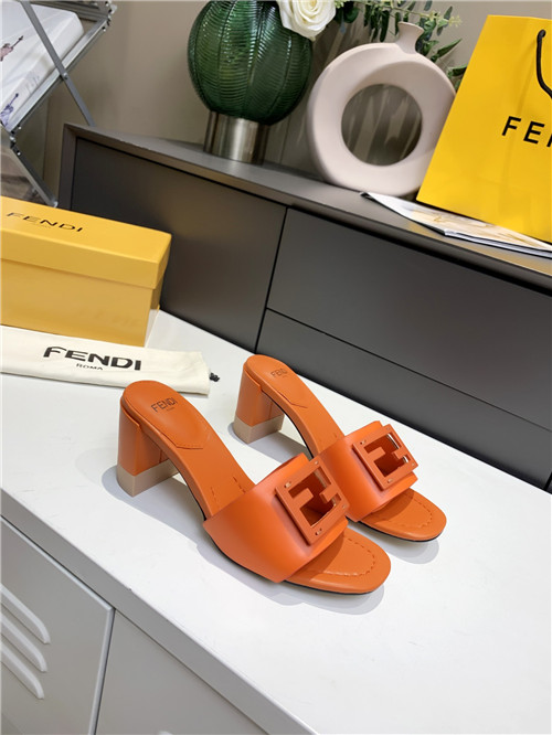 fendi thick heel sandals