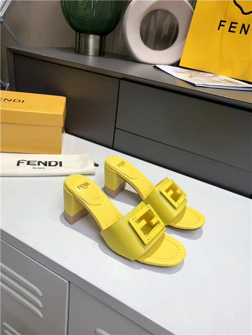 fendi thick heel sandals