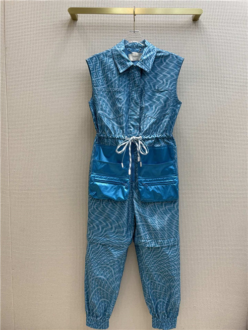 fendi printed jumpsuit