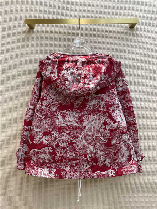dior ink painting hooded jacket - Image 2