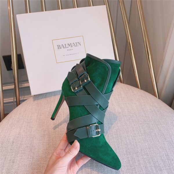 balmain pointed toe belt buckle boots - Image 4