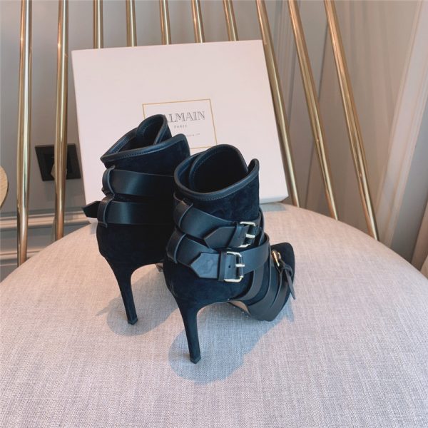 balmain pointed toe belt buckle boots - Image 4