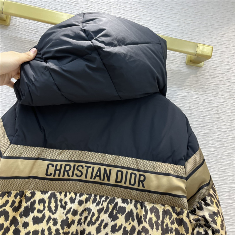 dior hooded leopard down jacket - Image 6