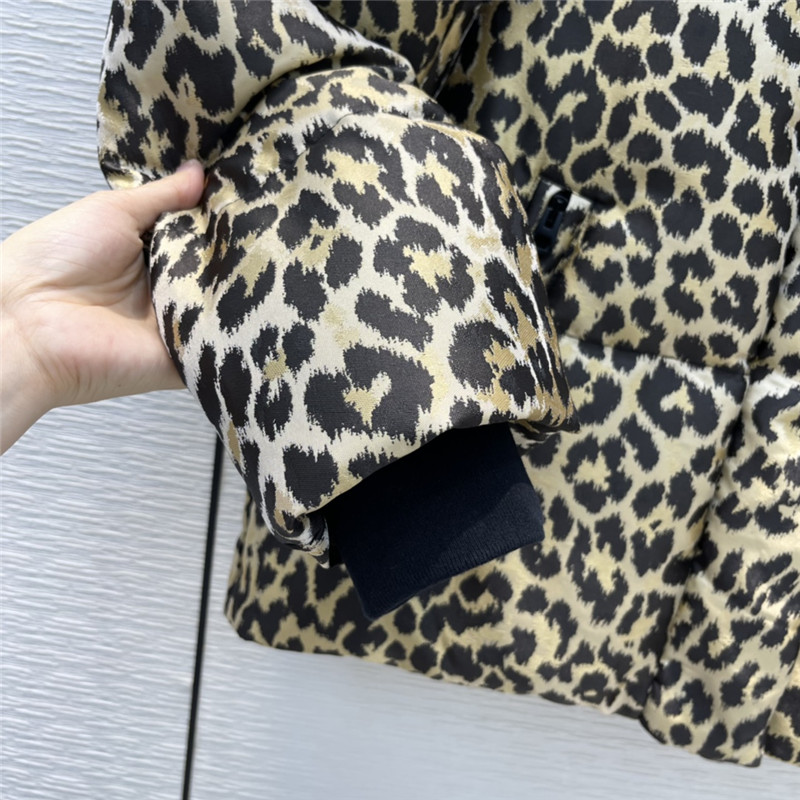 dior hooded leopard down jacket - Image 7