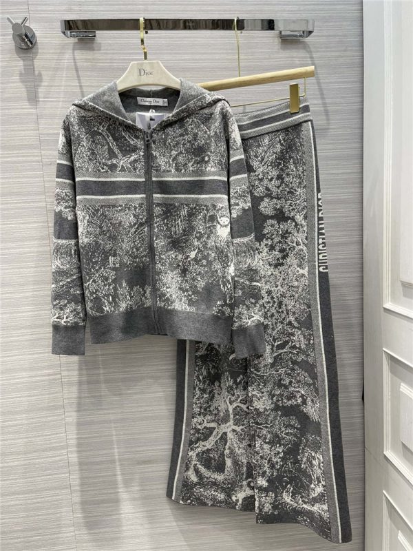 dior cashmere knit suit
