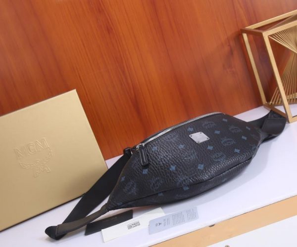 Mcm Stark Visetos Belt Bag Black - Image 2