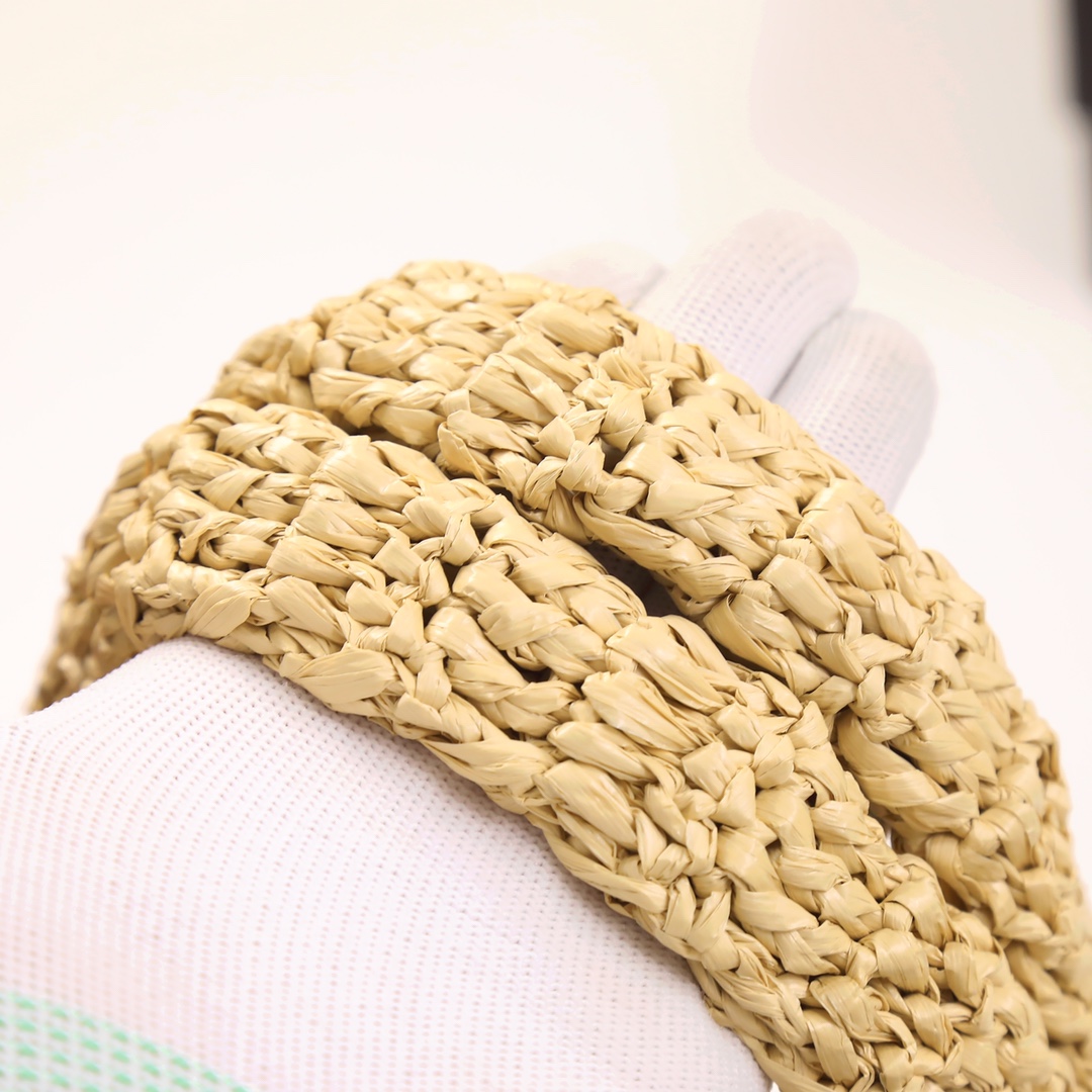 YSL Yves Saint Laurent ???? ?????? ???? ??? raffia crochet - Image 5