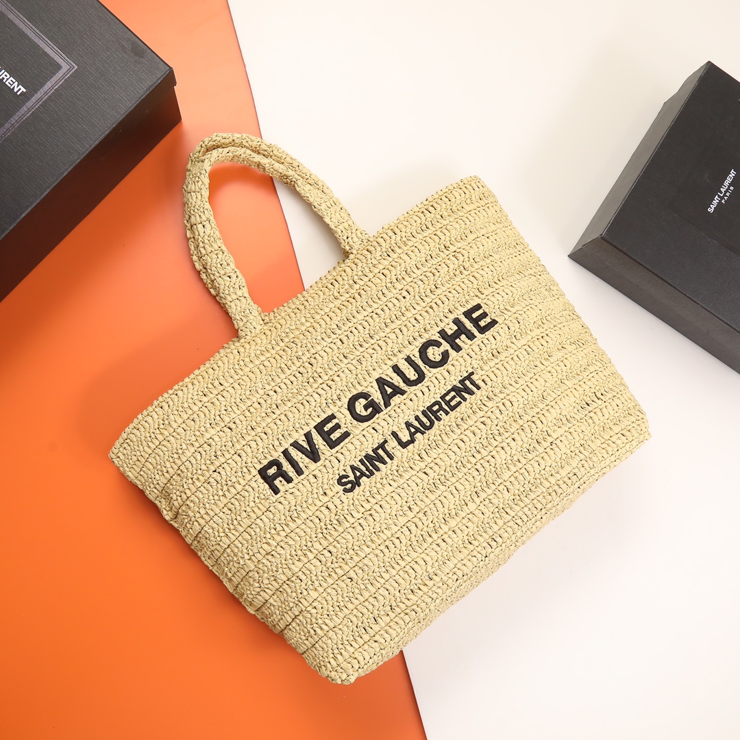 YSL Yves Saint Laurent ???? ?????? ???? ??? raffia crochet - Image 9