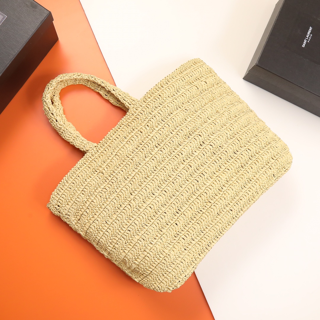 YSL Yves Saint Laurent ???? ?????? ???? ??? raffia crochet - Image 10