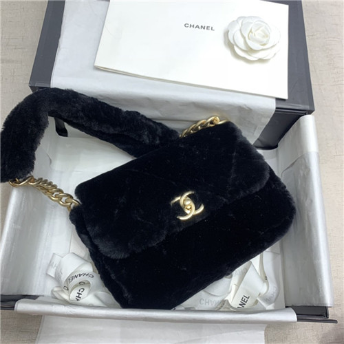 chanel wool flap bag