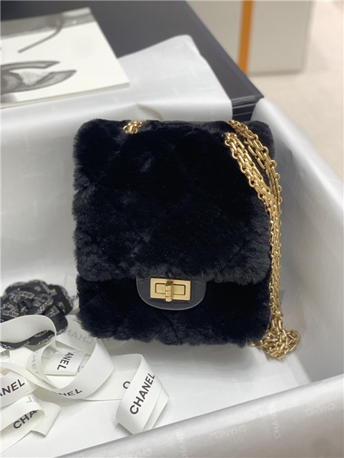 chanel wool mini flap bag