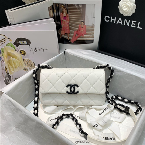 chanel white bag