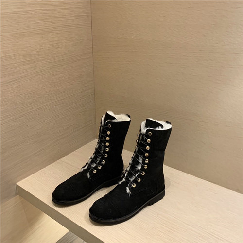 chanel wool boots womens