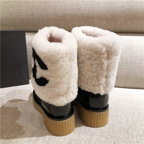 chanel wool ankle boots
