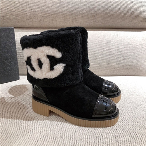 chanel wool ankle boots