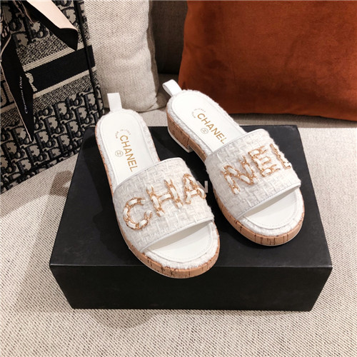 chanel womens slippers