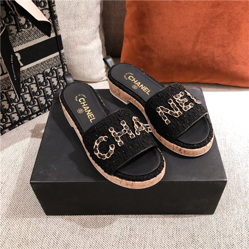 chanel womens slippers