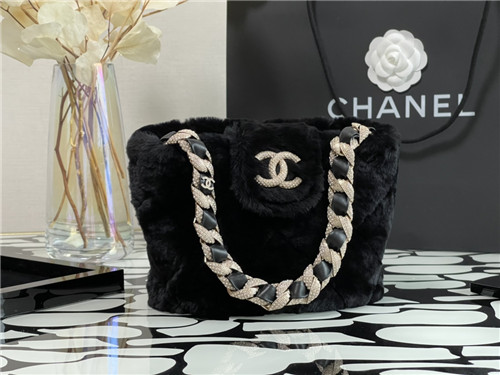 chanel wool flap bag