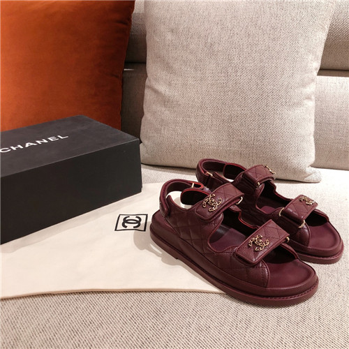 chanel beach sandals