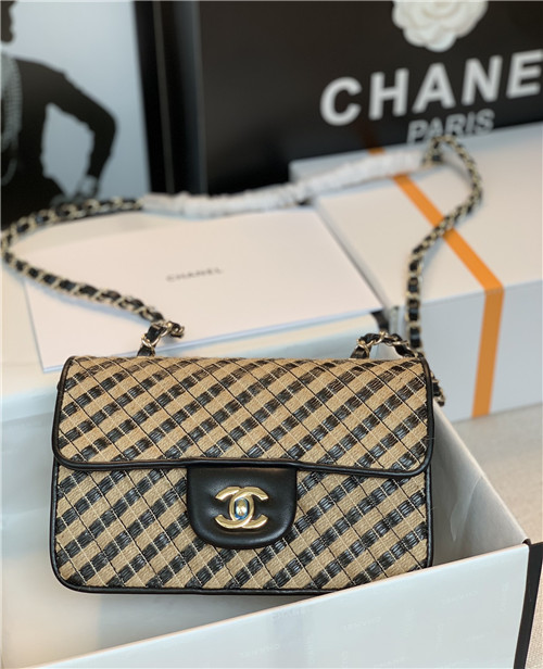chanel woven bag