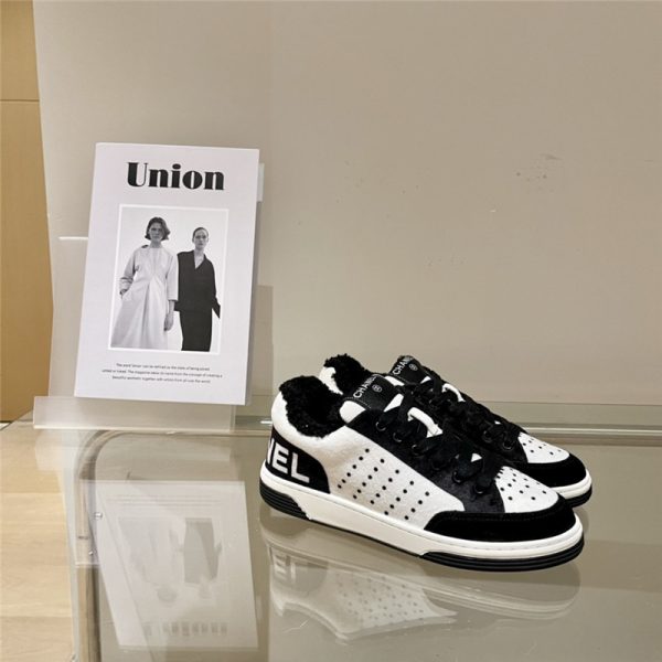 chanel wool sneakers