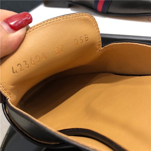 gucci detailed leather slippers replica shoes - Image 3