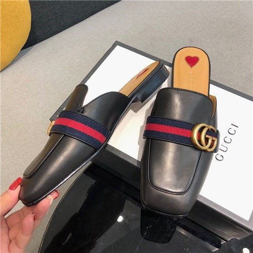 gucci detailed leather slippers replica shoes - Image 4