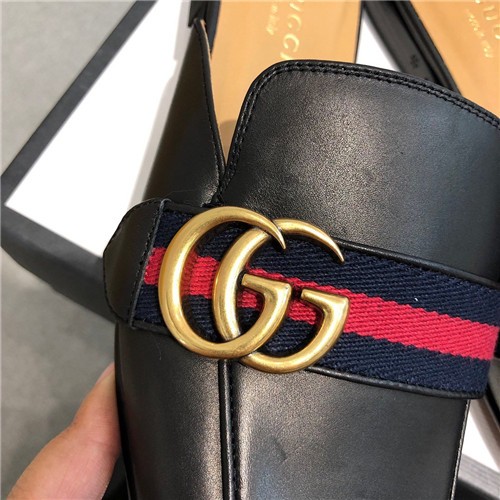 gucci detailed leather slippers replica shoes - Image 5