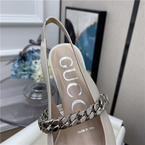 gucci horsebit chain low heel sandals - Image 6