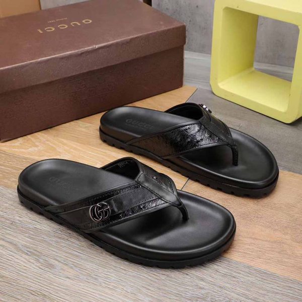 Gucci GG Slides Thong Sandals - Image 3