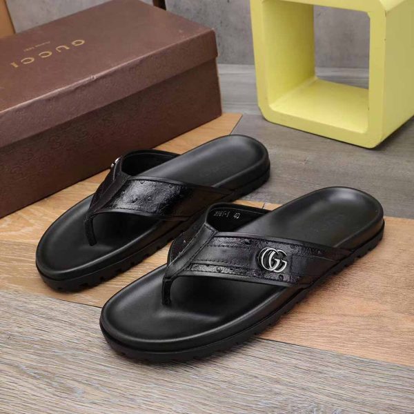Gucci GG Slides Thong Sandals - Image 5