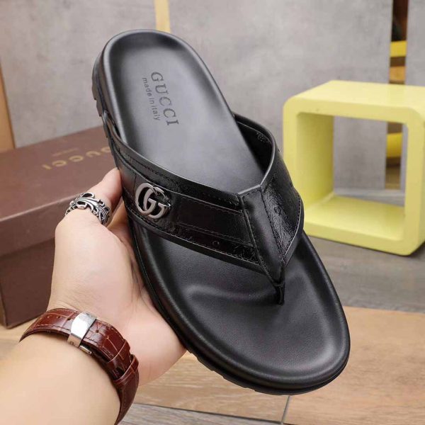 Gucci GG Slides Thong Sandals - Image 7