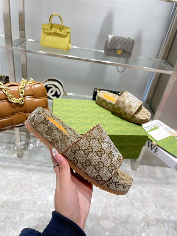 Gucci X The North Face GG Logo Slides - Image 6