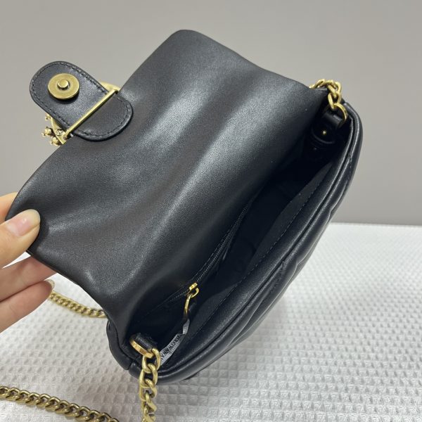 Pinko 2023 Women’S Bag Quilted Rhinestone Decoration Small Bird Bag 100040A0H3 Black - Image 9